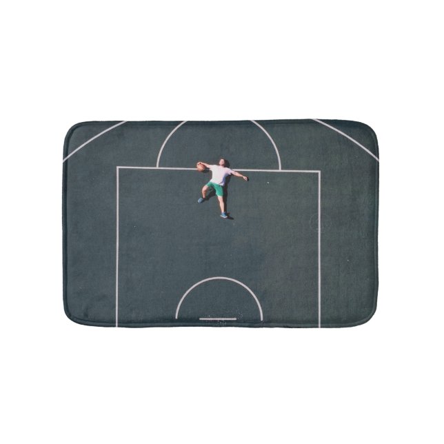 Alfombrilla De Baño Arte de baloncesto (Anverso)