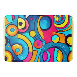 Alfombrilla De Baño Arte de carnaval cósmico
