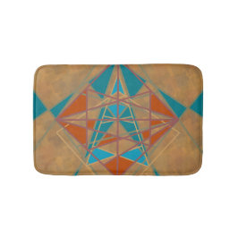 Alfombrilla De Baño Arte de diseño de estrella india del desierto del 