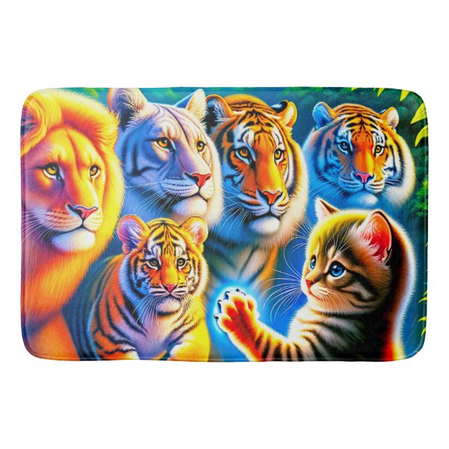 Alfombrilla De Baño Arte de gato (Anverso)