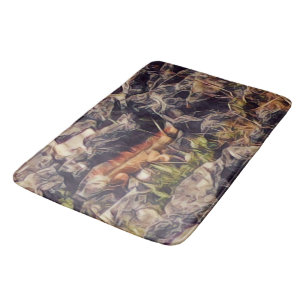 Alfombrilla De Baño Arte de Guana Naranja
