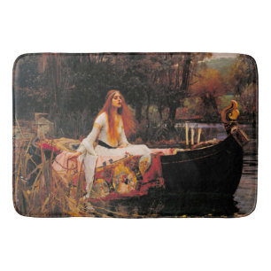 Alfombrilla De Baño Arte de la Lady of Shalott Waterhouse