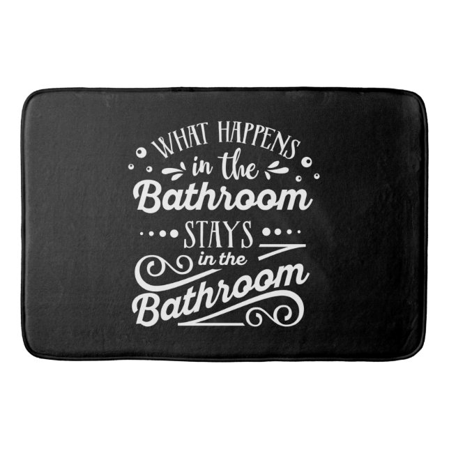 Alfombrilla De Baño arte de palabras de baño diverso (Anverso)