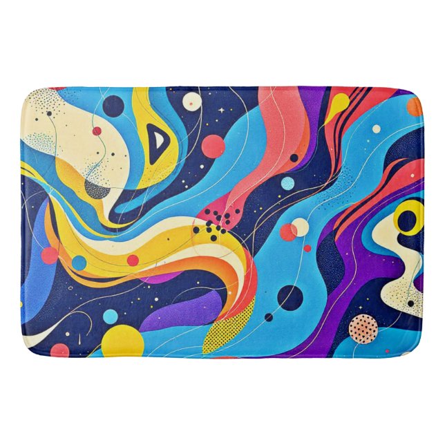 Alfombrilla De Baño Arte de ritmo cósmico (Anverso)