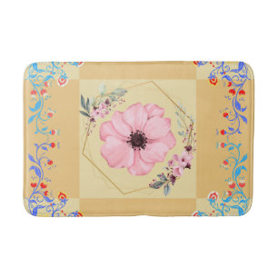 Alfombrilla De Baño Arte floral, renacimiento primavera