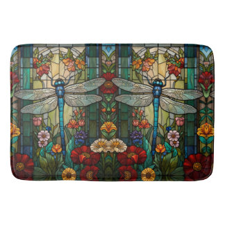 Alfombrilla De Baño Arte nuevo vintage libélula boho chic