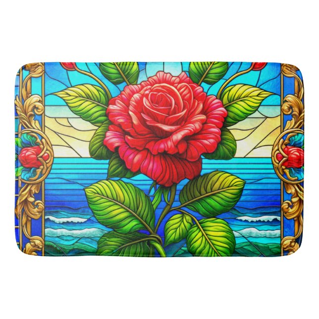 Alfombrilla De Baño Arte Rosa (Anverso)