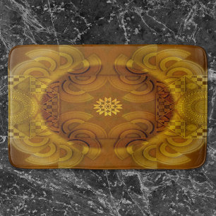 Alfombrilla De Baño Arte semicircular hipnotizador