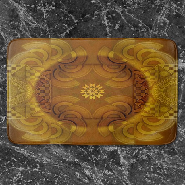Alfombrilla De Baño Arte semicircular hipnotizador (Subido por el creador)