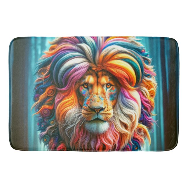 Alfombrilla De Baño Artsy Lion (Anverso)