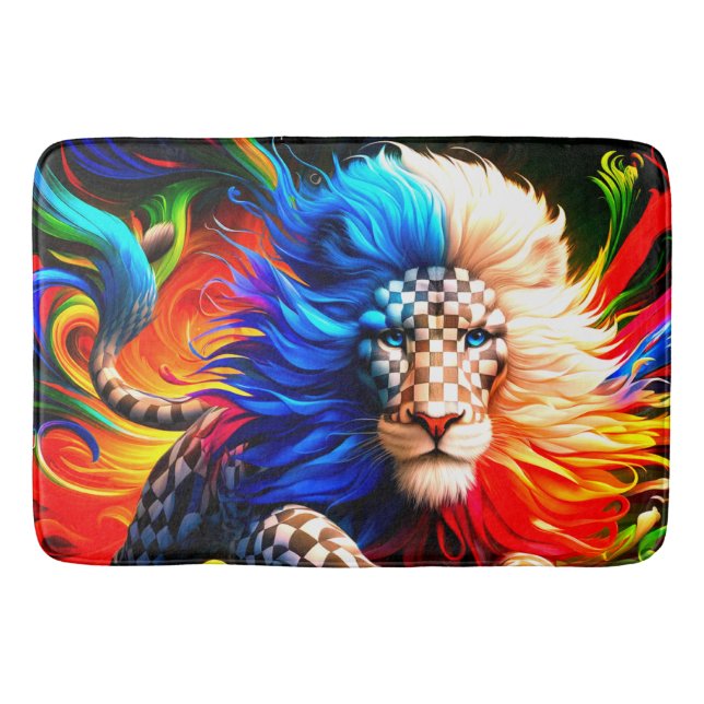Alfombrilla De Baño Artsy Lion (Anverso)