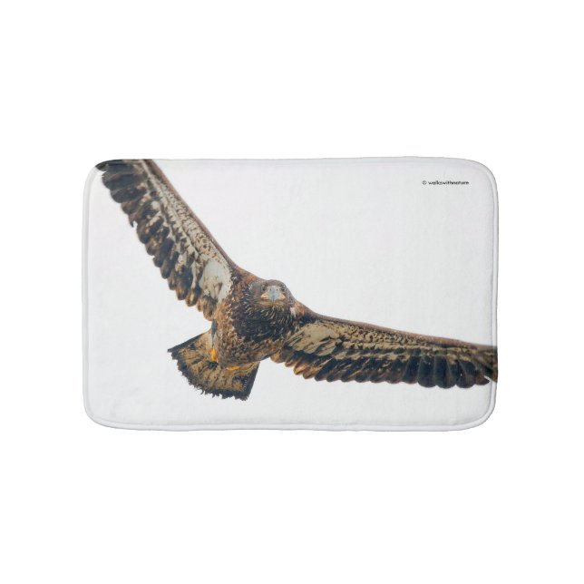 Alfombrilla De Baño Asombroso águila calva viaja (Anverso)