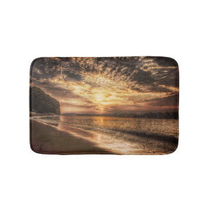 Alfombrilla De Baño Asombroso amanecer en la playa