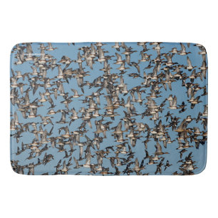 Alfombrilla De Baño Asombrosos pollos de invierno en el vuelo