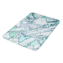 Alfombrilla De Baño Áspero como rocha, num misto de ciano e menta