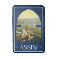 Assisi Italia Viajes Vintage Posters esteras de ba