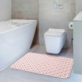 Alfombrilla De Baño Asterisk Cute - Rosa y Naranjas