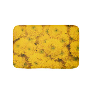 Alfombrilla De Baño Astratos de jardín amarillo Flor de verano de colo