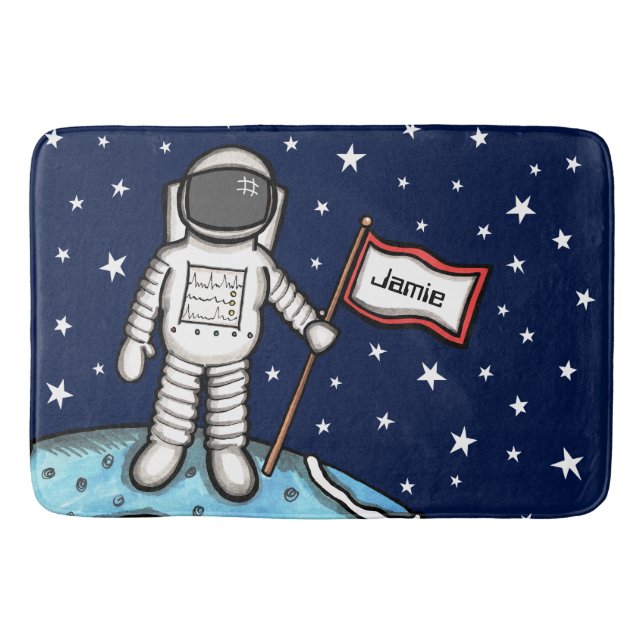Alfombrilla De Baño Astronauta astronauta espacial personalizada Cosmo (Anverso)