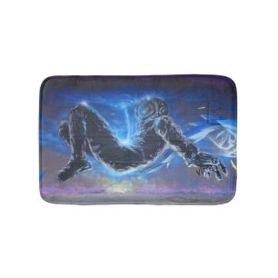Alfombrilla De Baño Astronauta del graffiti