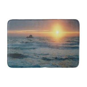 Alfombrilla De Baño Atardecer/Capa de mar.........
