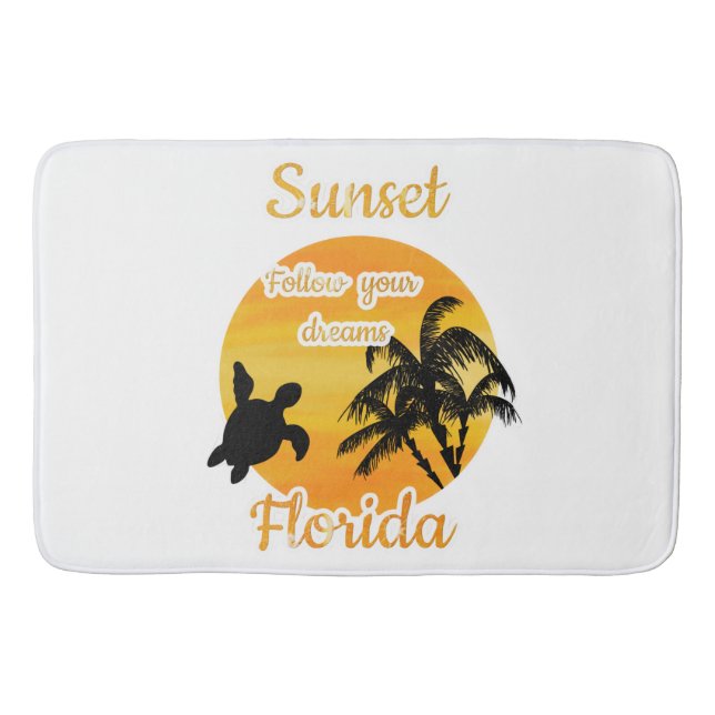 Alfombrilla De Baño Atardecer en Florida (Anverso)