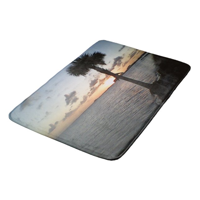 Alfombrilla De Baño Atardecer En La Playa (Angular)