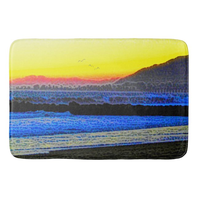 Alfombrilla De Baño Atardecer Místico (Anverso)