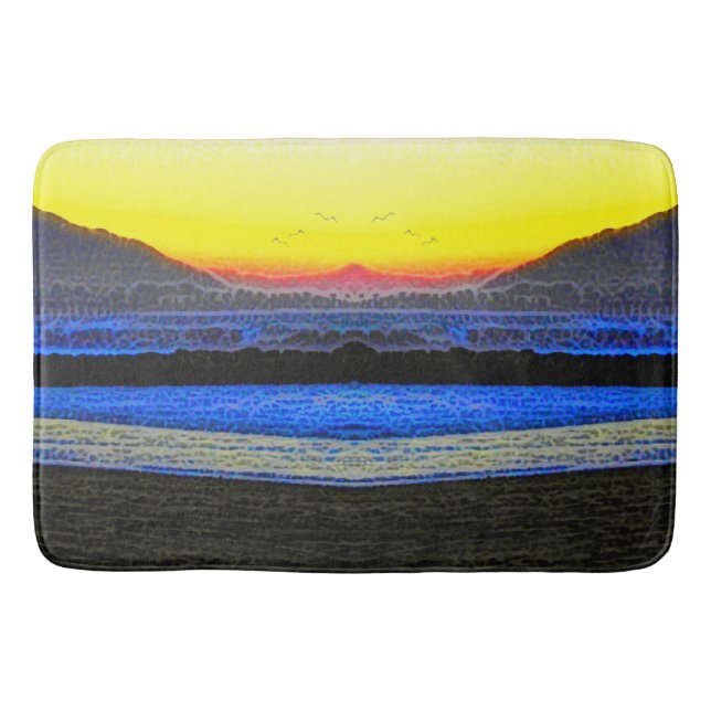 Alfombrilla De Baño Atardecer Místico Doble Visión (Anverso)