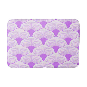 Alfombrilla De Baño Atardecer, violeta tonal, textura de hormigón