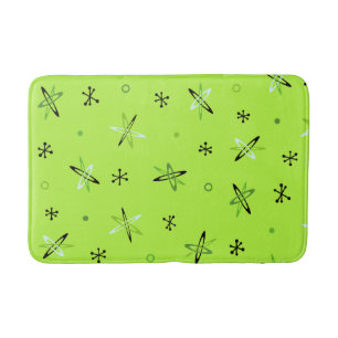 Alfombrilla De Baño Atómico estallido de la edad Chartreuse