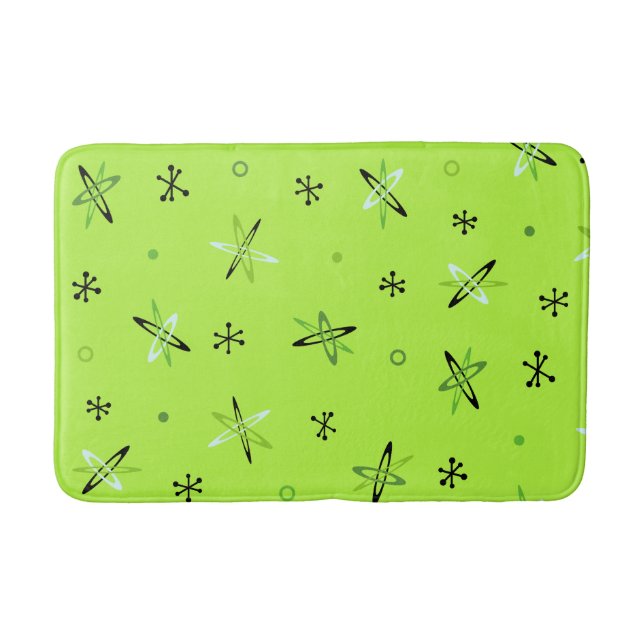 Alfombrilla De Baño Atómico estallido de la edad Chartreuse (Anverso)