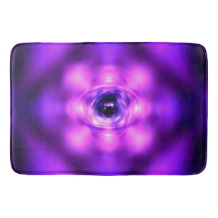 Alfombrilla De Baño Átomo morado brillante