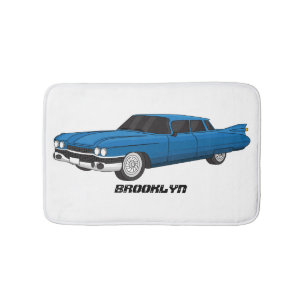 Alfombrilla De Baño Auto clásico Guay blue 1959
