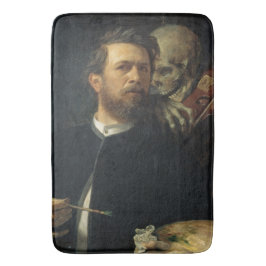 Alfombrilla De Baño Autoretrato con la muerte como ladrón (de Böcklin)