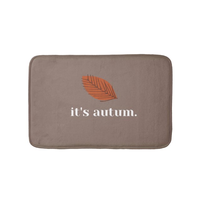 Alfombrilla De Baño Autum Personalizado personalizado (Anverso)