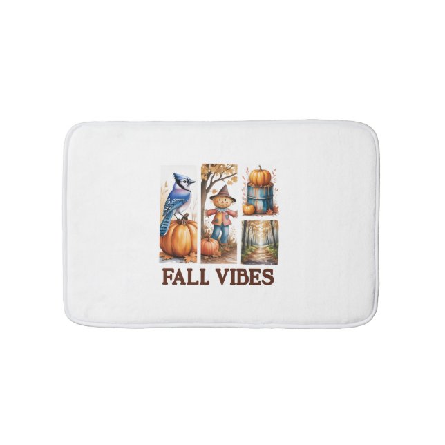 Alfombrilla De Baño Autumn Vibes Fall Vibes (Anverso)