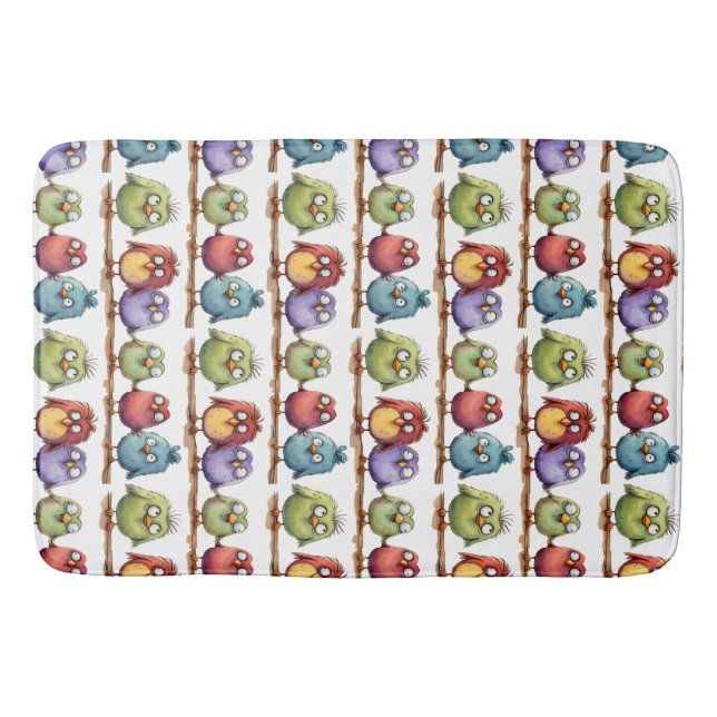 Alfombrilla De Baño Aves caprichosas 2 (Anverso)