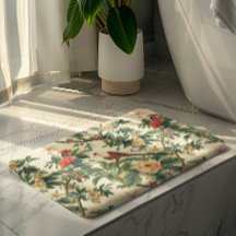 Aves de flores tropicales coloridas