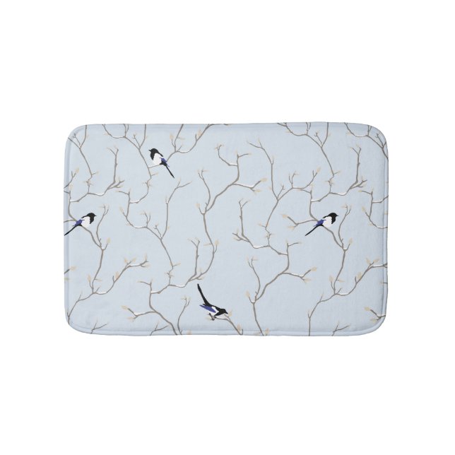 Alfombrilla De Baño Aves de Invierno (Anverso)
