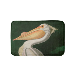 Alfombrilla De Baño Aves estadounidenses blancas pelícanas de Améric