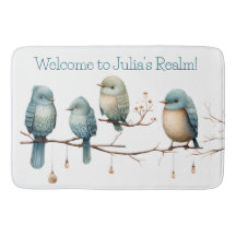 Aves extravagantes en ramas Elegancia intemporal