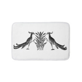 Alfombrilla De Baño Aves negras