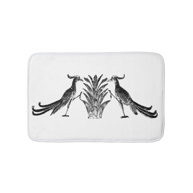 Alfombrilla De Baño Aves negras (Anverso)