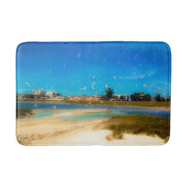 Alfombrilla De Baño Aves por todas partes (Anverso)