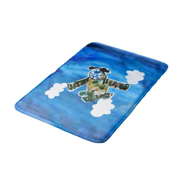 Alfombrilla De Baño Avión militar (Angular)