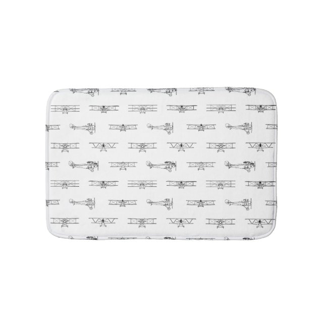 Alfombrilla De Baño Aviones de época PERSONALIZADO temática de aviació (Anverso)