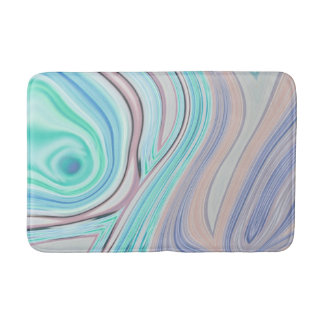 Alfombrilla De Baño azul acua menta verde lilo púrpura arcoiris pastel