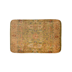 Alfombrilla De Baño Azul amarillo verde oscuro persa
