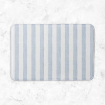 Azul Claro Muted Blanco Franja Costera Escandinava